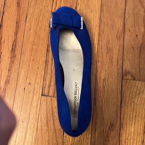 Christian Siriano Size 8.5w Slightly used blue flats - Picture 6 of 11